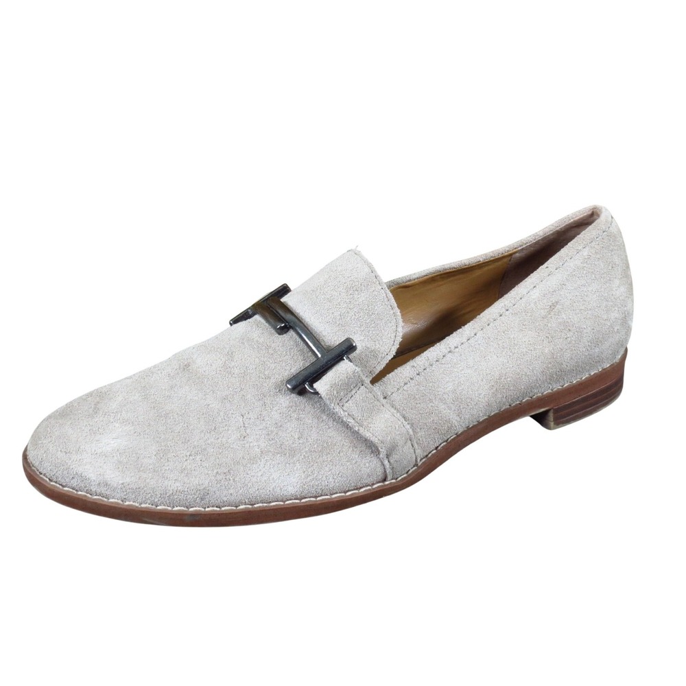 Franco Sarto Harlow Womens Loafer Size 8M Professional Work Wear Taupe Suede